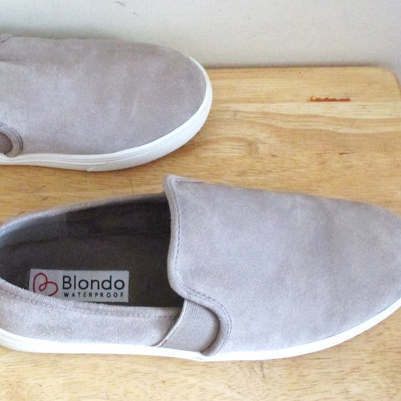 Blondo Waterproof Women's Riyan Slip On Casual Shoe Flat Tan Beige Suede Size 8 - Picture 11 of 11